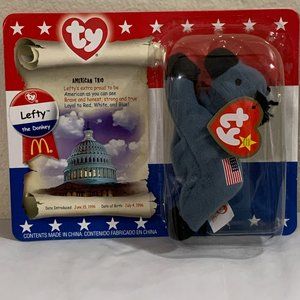Beanis Babys Lefty the Donkey . New.